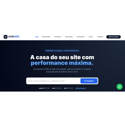 Templates para site de hosting