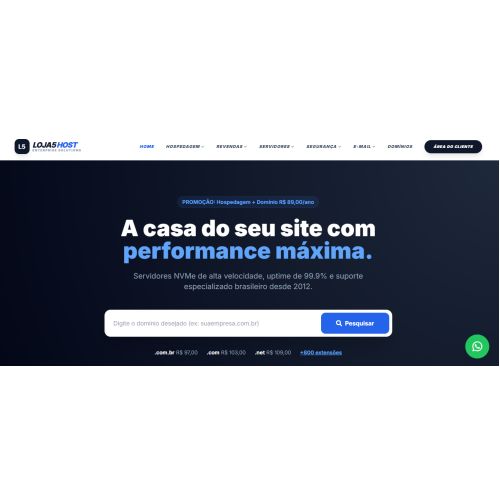 Templates para site de hosting